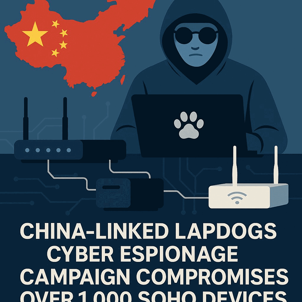 China-Linked LapDogs Cyber Espionage Campaign Compromises Over 1,000 SOHO Devices