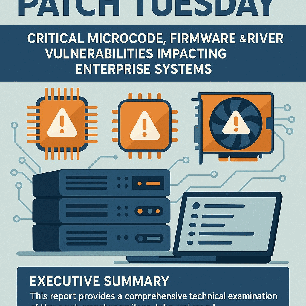 Chipmaker Patch Tuesday: Critical Intel Microcode, AMD Firmware & NVIDIA Driver Vulnerabilities Impacting Enterprise Systems