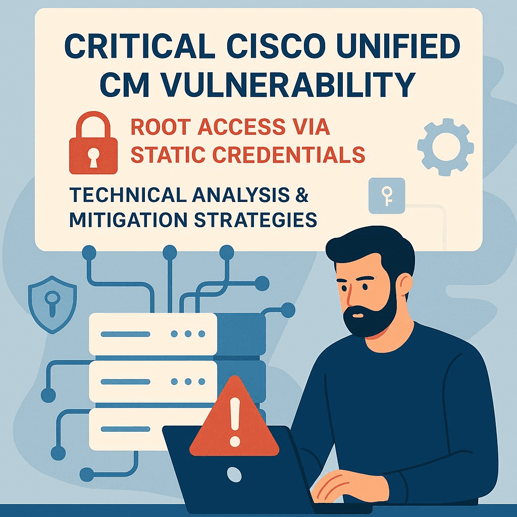 Critical Cisco Unified CM Vulnerability: Root Access via Static Credentials – Technical Analysis & Mitigation Strategies