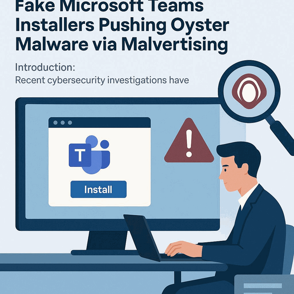 Fake Microsoft Teams Installers Delivering Oyster Malware via Malvertising: Comprehensive Threat Analysis for Microsoft Teams