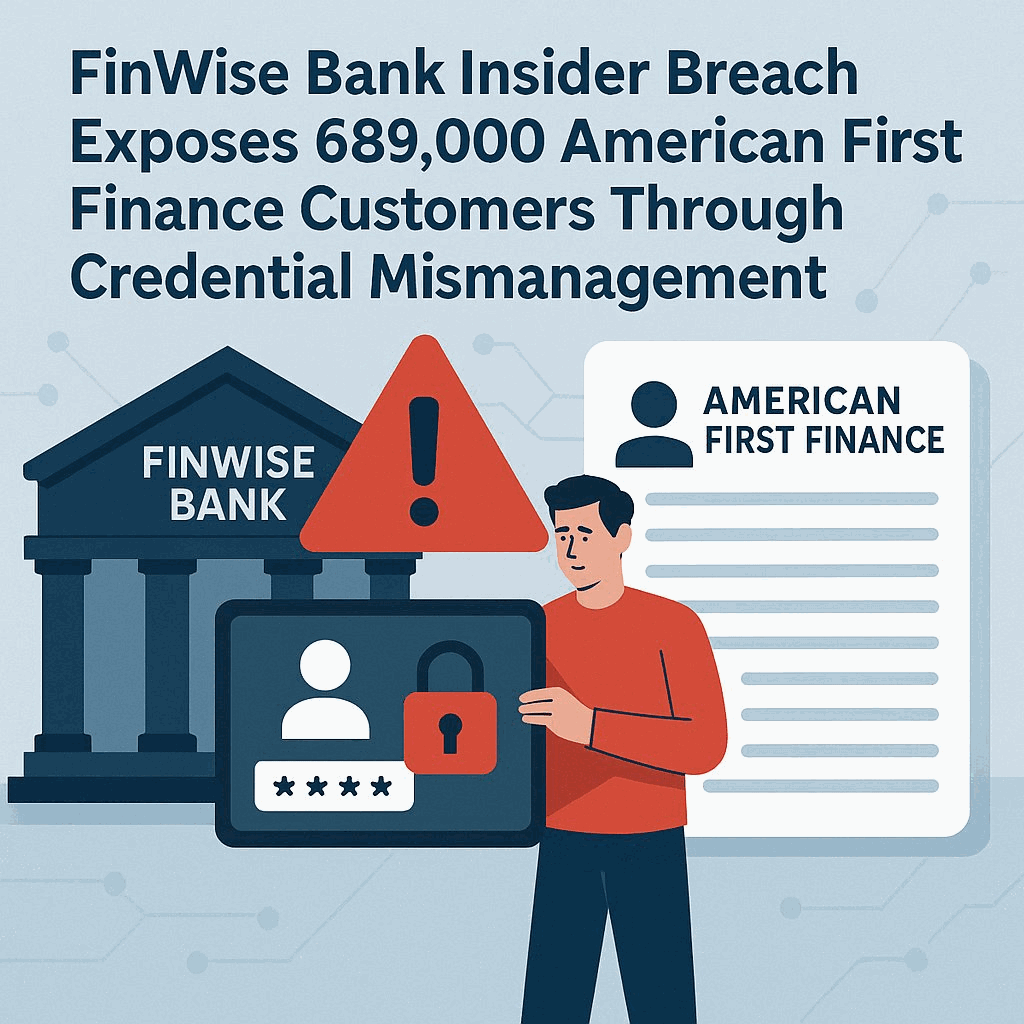 FinWise Bank Insider Breach Exposes 689,000 American First Finance Customers Through Credential Mismanagement