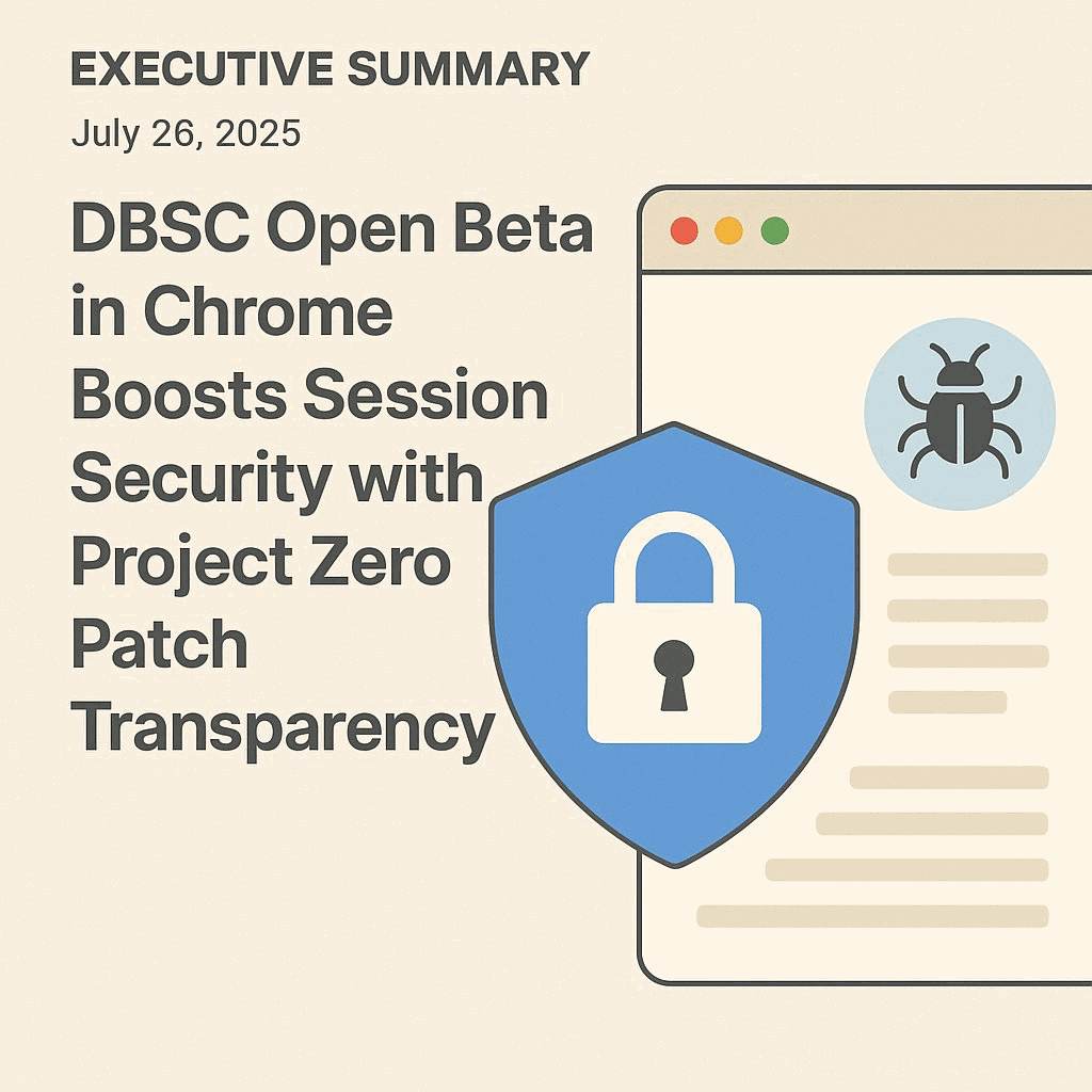 Google DBSC Open Beta in Chrome Boosts Session Security with Project Zero Patch Transparency
