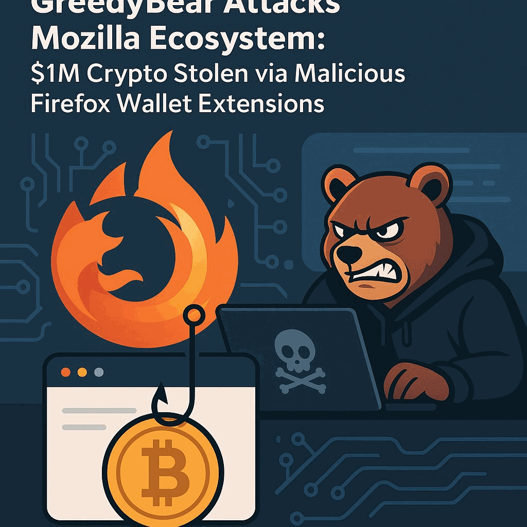 GreedyBear Attacks Mozilla Ecosystem: $1M Crypto Stolen via Malicious Firefox Wallet Extensions