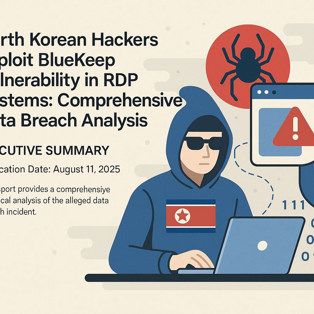 North Korean Kimsuky Hackers Exploit BlueKeep Vulnerability in RDP Systems: Comprehensive Data Breach Analysis