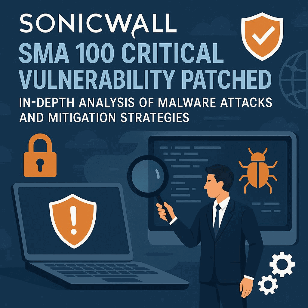 SonicWall SMA 100 Critical Vulnerability Patched: In-Depth Analysis of Malware Attacks and Mitigation Strategies