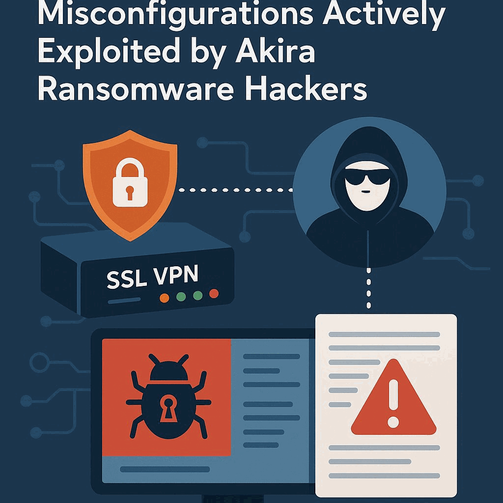 SonicWall SSL VPN Vulnerability Exploited by Akira Ransomware: Comprehensive Analysis of Misconfigurations and Critical Exploits