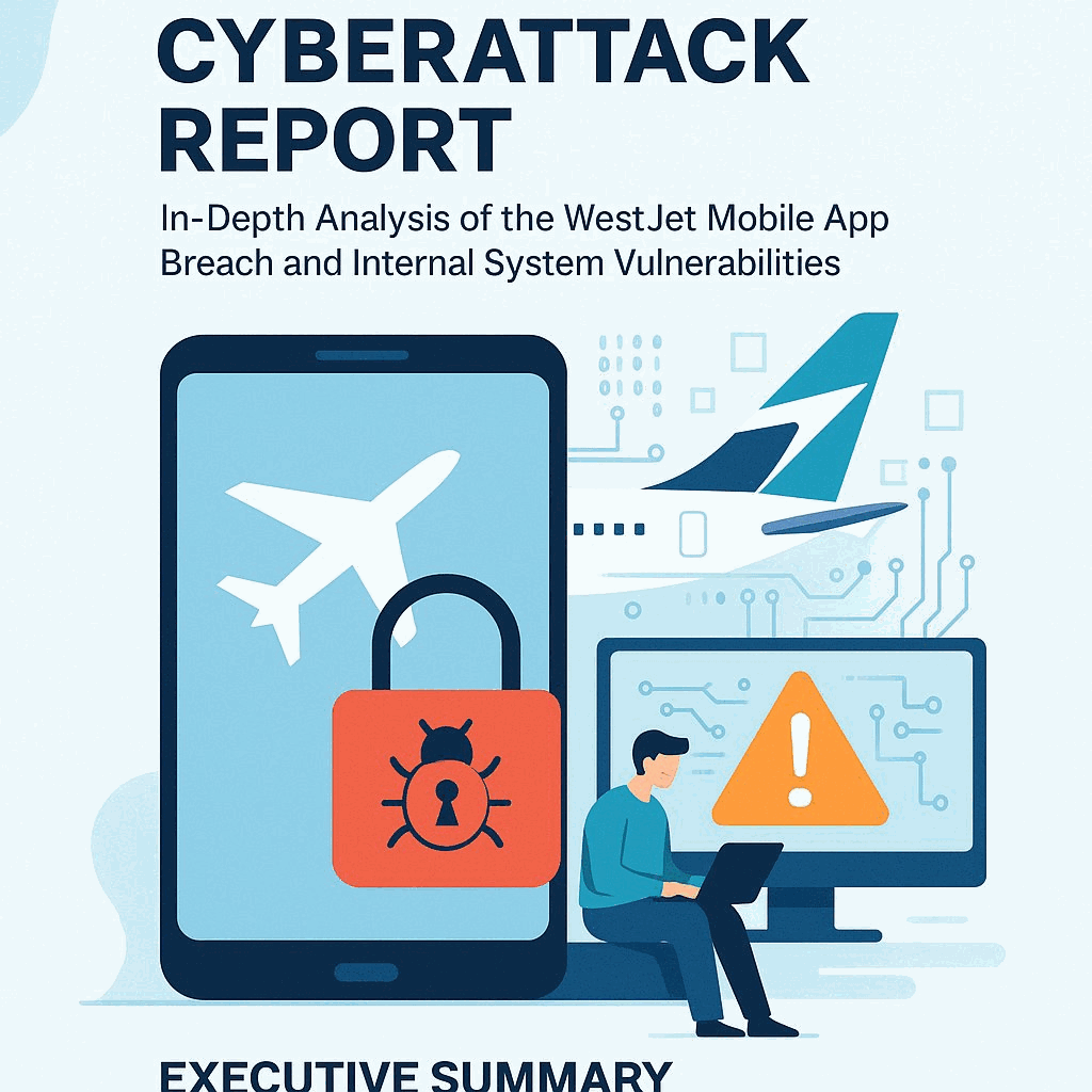 WestJet Cyberattack Report: In-Depth Analysis of the WestJet Mobile App Breach and Internal System Vulnerabilities