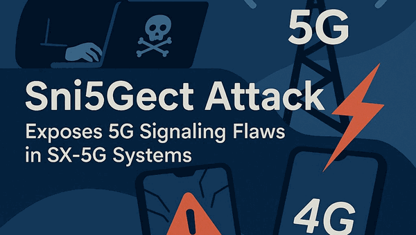 Sni5Gect Attack Exposes 5G Signaling Flaws in SX-5G Systems, Crashing Phones and Forcing 4G Downgrades